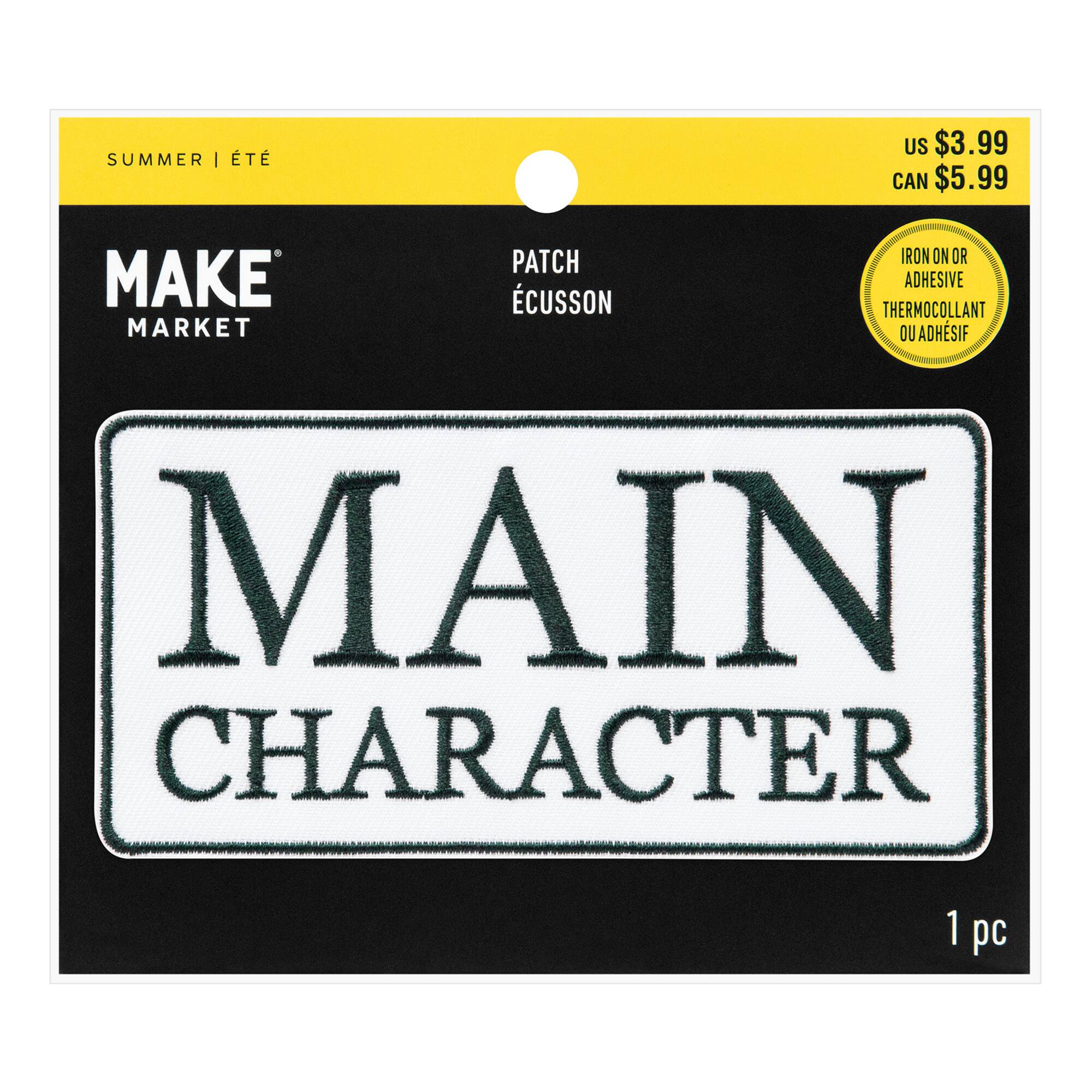 Summer Main Character Iron-On & Adhesive Embroidered Patch by Make Market®